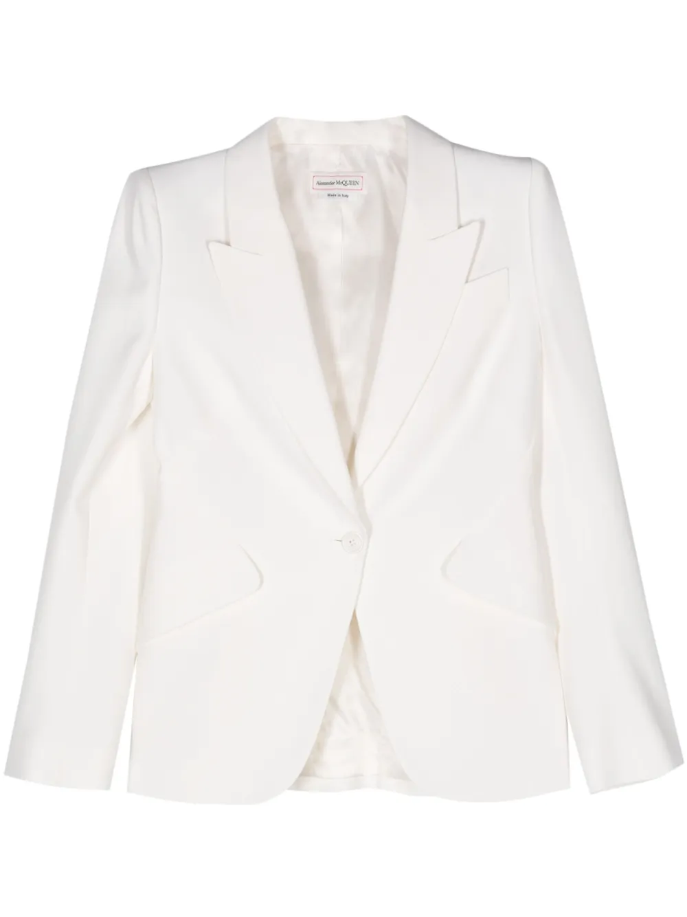 Crepe Peak-lapels Blazer