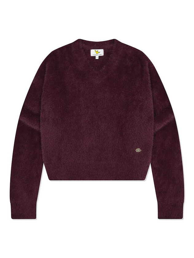 Hairy V-neck Pullover