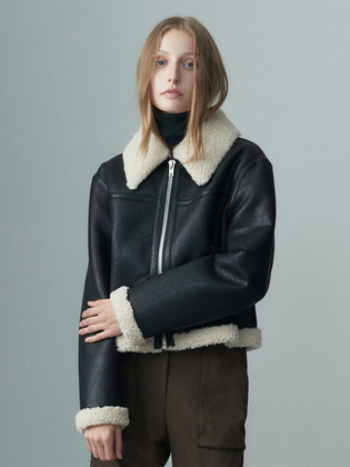 Double Faced Aviator Jacket