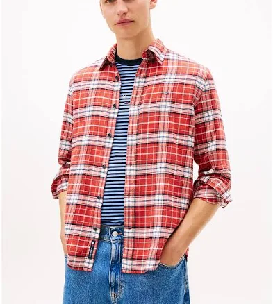 Tommy Hilfiger Men's Tommy Jeans Check Flannel Shirt