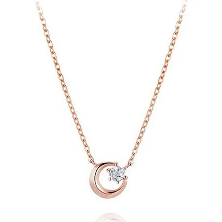 Stone Henge 14k Rose Gold Necklace B8056 Womens Jewelry Anniversary