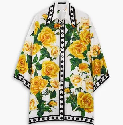 Dolce & Gabbana Women's Oversize Silk Shirt