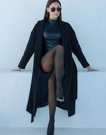 Logan Leather Trim Cashmere Blend Overcoat