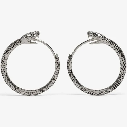 Ask & Embla Ouroboros Hoop Earrings