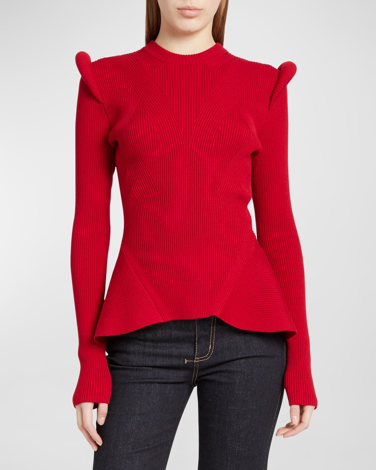 Wool Peplum Jumper