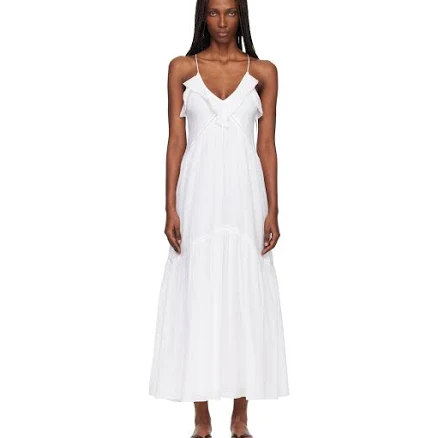 Isabel Marant Etoile White Vasma Maxi Dress