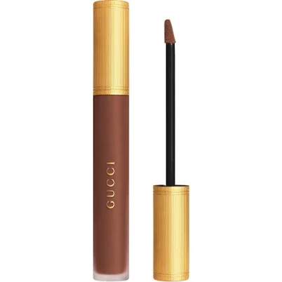 Gucci 124 Emilie Brown Rouge À Lèvre Liquide Mat Lipstick