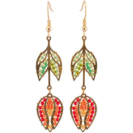 Sunset Bloom Windflower Earrings