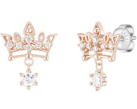 J.estina Dew Linea Tiara Earrings Jjljeq0bf502sr000 Silver 925 Rose
