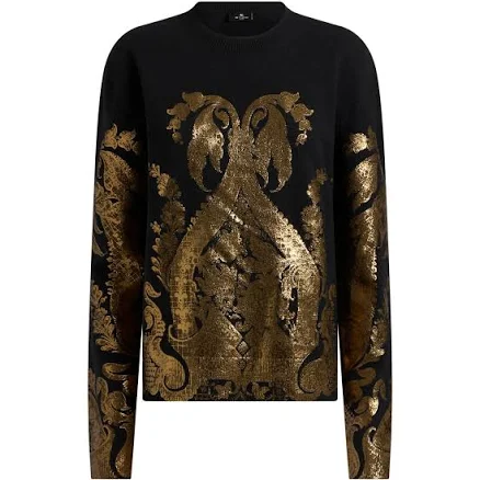 Etro Metallic-Print Jumper