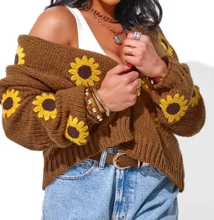 Retro Bloom Cardigan