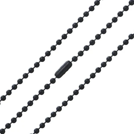 Stainless Steel Ball Chain Necklace with Kidney Clasp