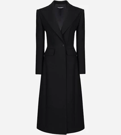 Dolce & Gabbana Long Wool Cady Coat Woman