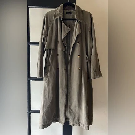 Lucky Brand Jackets & Coats | Lucky Brand The Relaxed Trench Coat | Color: Green | Size: M | Bandit_Vintage's Closet