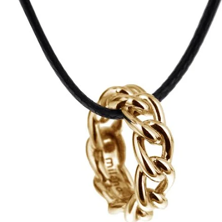 Pomellato 18k Rose Gold Cuban Link Motif Charm Pendant Necklace