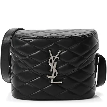 SAINT LAURENT Men's Quilted Lambskin Messenger Bag
