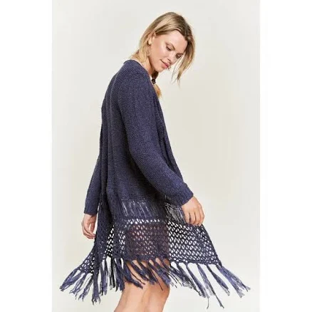 Fringe Knit Cardigan