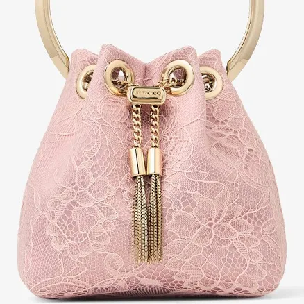 Jimmy Choo Women's Satin and Lace Mini Bucket Bag