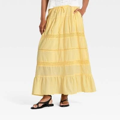 Universal Thread Women's Lace Maxi Full Skirt