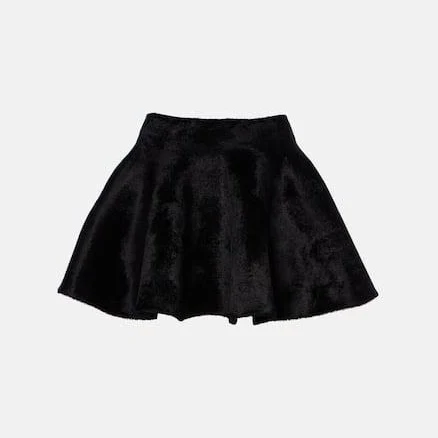 Alaïa Flared wool-blend miniskirt - 40