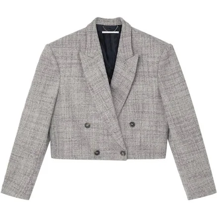 Stella McCartney Cropped Double-breasted Blazer Woman