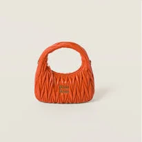 Wander matelassé nappa leather hobo bag