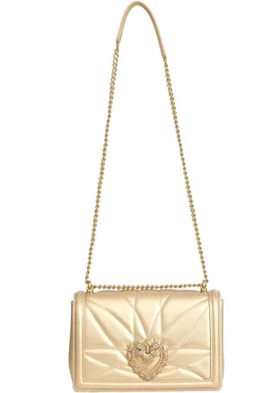 Dolce&Gabbana Medium Devotion Quilted Leather Crossbody Bag