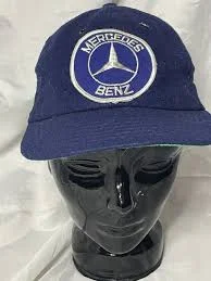 Vintage Mercedes Benz Wool Fullback Leather Headband Harvard XL