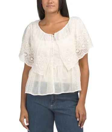 Women's Embroidered Cotton BlouseWomen's Embroidered Cotton Blouse