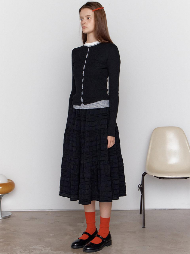 Golgi Collar Slim Cardigan