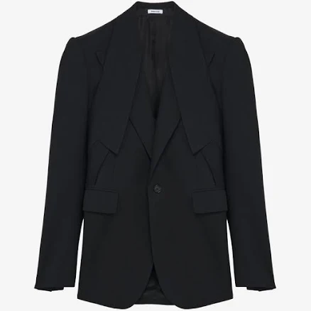 McQueen Men's Reverse Lapel Single-breasted Jacket