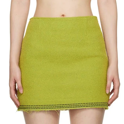 RECTO SSENSE Exclusive Green Miniskirt