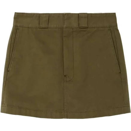 Re/done Cotton Mini Skirt with Pockets