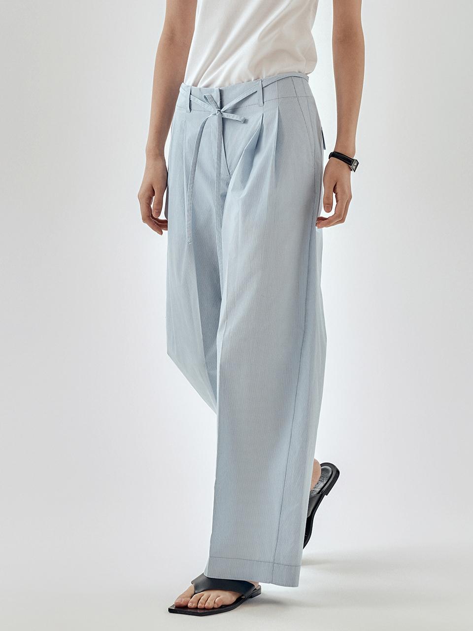 Low-rise Wide Cotton Pants (2 colors)