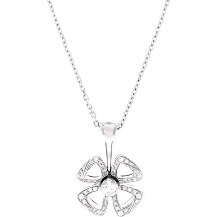 Bvlgari Fiorever White Gold Diamond Necklace