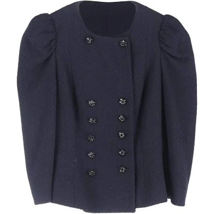 Moschino Women's Double-Breasted Puffed-Sleeve Jacket