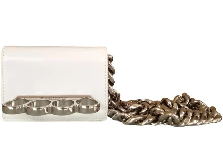 Alexander Mcqueen Mini The Four Ring Clutch Bag 696814dytx1k 9000