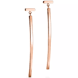Tiffany T Bar Rose Gold Earrings