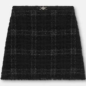 Versace Tweed Cotton Mini Skirt
