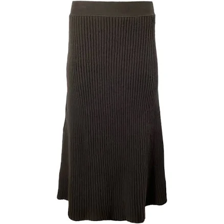 Bottega Veneta Women's A-Line Ribbed-Knit Skirt