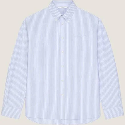 Givenchy Men's Couture Seam Striped Cotton Oxford Shirt