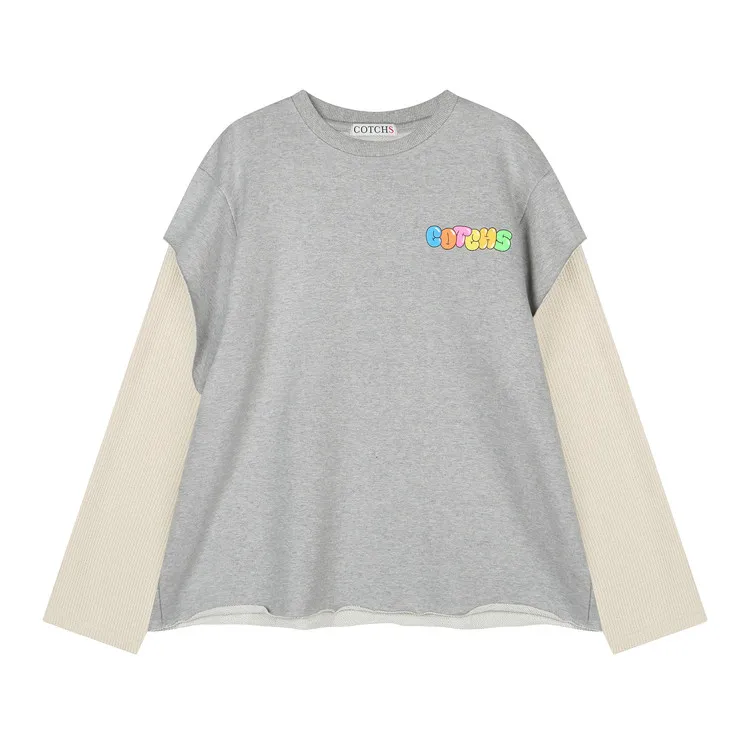 DEVIL SIGN SWEATSHIRT-GREY