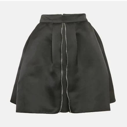 Alexander McQueen Women's Satin Pleated Mini Skirt
