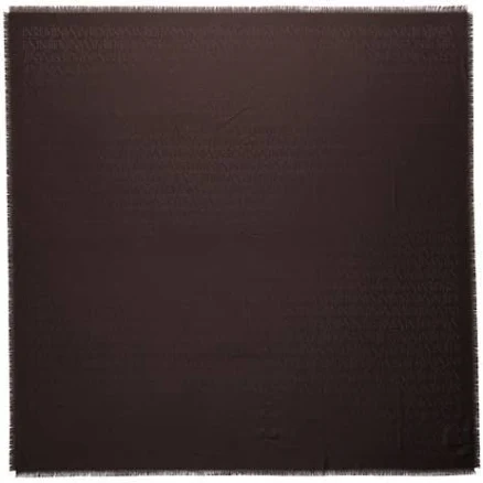 SAINT LAURENT Grand Carre Jacquard Silk-Wool Scarf