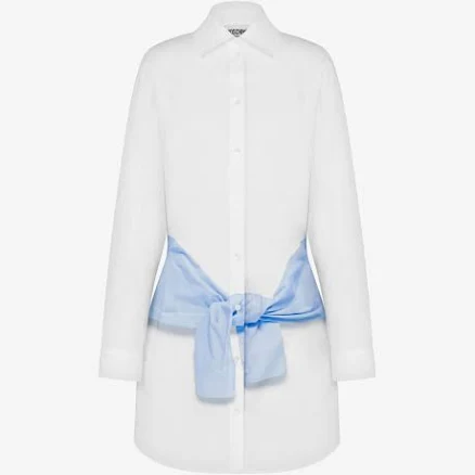 Moschino Jeans Printed Cotton Poplin Dress