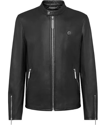 PHILIPP PLEIN Biker Leather Jacket