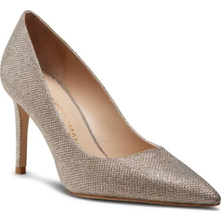 Stuart Weitzman Women's Stuart Power 85 Point-Toe Pumps