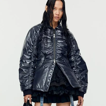 Andersson Bell Women's Luna Back-Corset Bomber Jacket