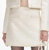 Self-Portrait Bouclé Skirt