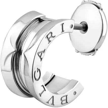 Bvlgari B.zero1 White Gold Hoop Earring